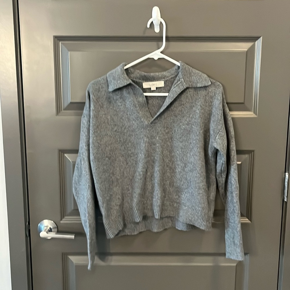 Collared v neck sweater